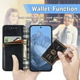 thumbnail image 3 of Dteck Flip Wallet Case for Google Pixel 9 Pro, Slim PU Leather Magnetic Folio Cover with Card Holder Kickstand, TPU Shockproof Durable Protective Phone Case for Pixel 9 / Pixel 9 Pro 6.3 Inch,Black, 3 of 5