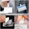 thumbnail image 1 of FOMIYES 40Ud Clips Plásticos Adhesivos Transparentes Para Placas Uso Diario En Oficina Y Eventos, 1 of 8