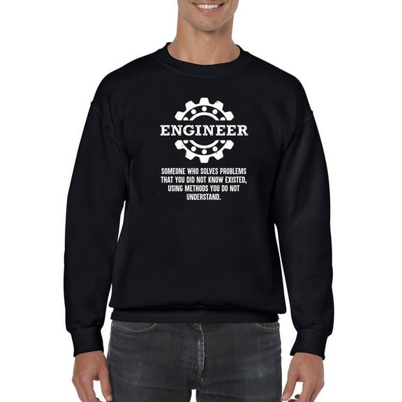 Engineer Definition Sweatshirt Men -Smartprints Designs, Male Small