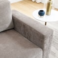 thumbnail image 4 of Oversized Accent Chair, Modern Chenille Fabric Upholstered Sofa Chair with Widen Arms, Comfy Armchair Reading Chair for Living Room Bedroom Office, Light Brown, 4 of 10