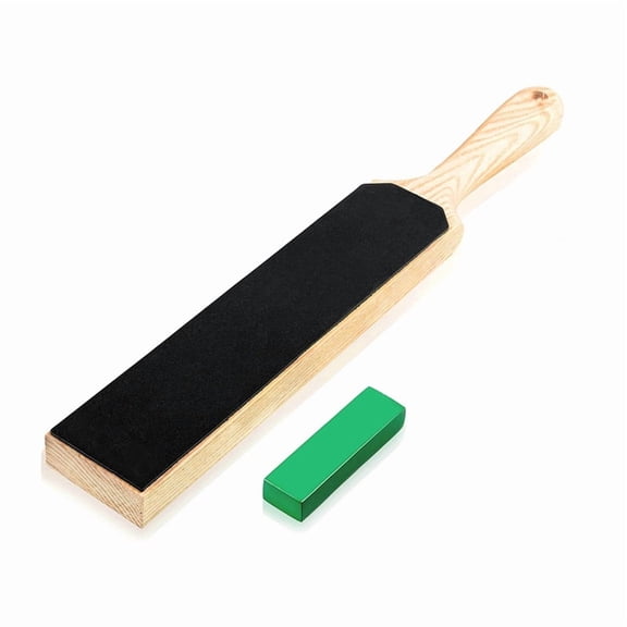 Double Sided PU Leather Strop Paddle Kit - Get - Edges, Ergonomic Handle, Quality Honing Leather