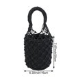 thumbnail image 7 of Wiywef Woven Women Handbag Female Straw Mesh Bag Summer Beach Bags Handmade Bucket Net Bag Rattan Knitte -handle Tote, 7 of 7