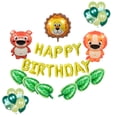 thumbnail image 4 of Globo Carta de cumpleaños Juego de globos de animales de dibujos animados Látex Látex Decoración de fiesta Adorno de bricolaje, 42 piezas, Tipo 1 Methold HA004102-01, 4 of 6