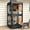 Brown-70.9"H, variant on Aivituvin Catio Outdoor Cat Enclosure Window Cat House on Wheels Large Movable Cat Cages Indoor for Mulitiple Cats with Tarp Roof,Platforms,Resting Box