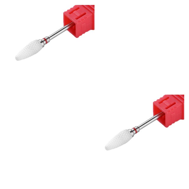 Vogacara Broca de cerámica para uñas, brocas eléctricas para máquina de pulir uñas, herramientas de arte de manicura, cabezal de molienda No.09 2piezas Vogacara CBP092342