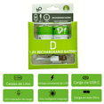 thumbnail image 4 of Paquete con 2 Pilas D 1.5v Recargables Usb C 12,000 mWh Carga Rápida, 4 of 10