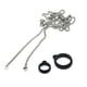 thumbnail image 1 of Collar de metal fantasma, cordón de silicona, cordón para teléfono móvil, cadena de quilla, cadena de hueso de serpiente, 1 of 1