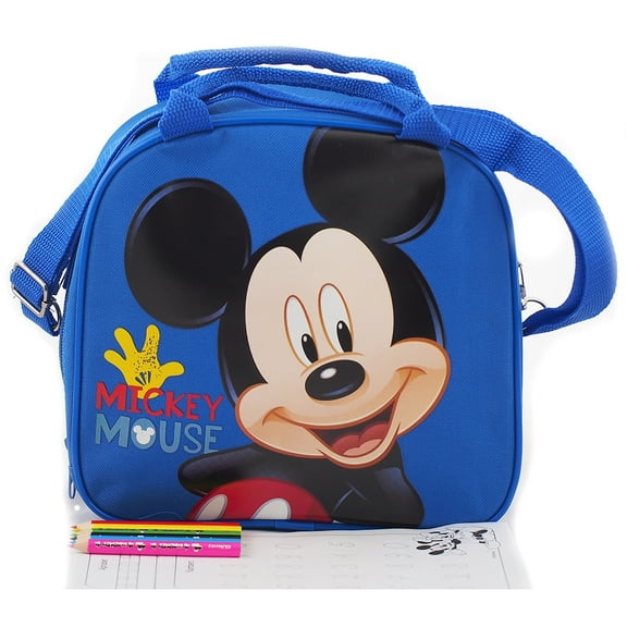 Disney Mickey Mouse Blue Lunch bag with No Water Bottle