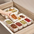 thumbnail image 1 of Caja de almacenamiento para refrigerador, caja de almacenamiento separada para alimentos de grado alimenticio para cocina, verduras, albóndigas congeladas especiales, 1 of 6