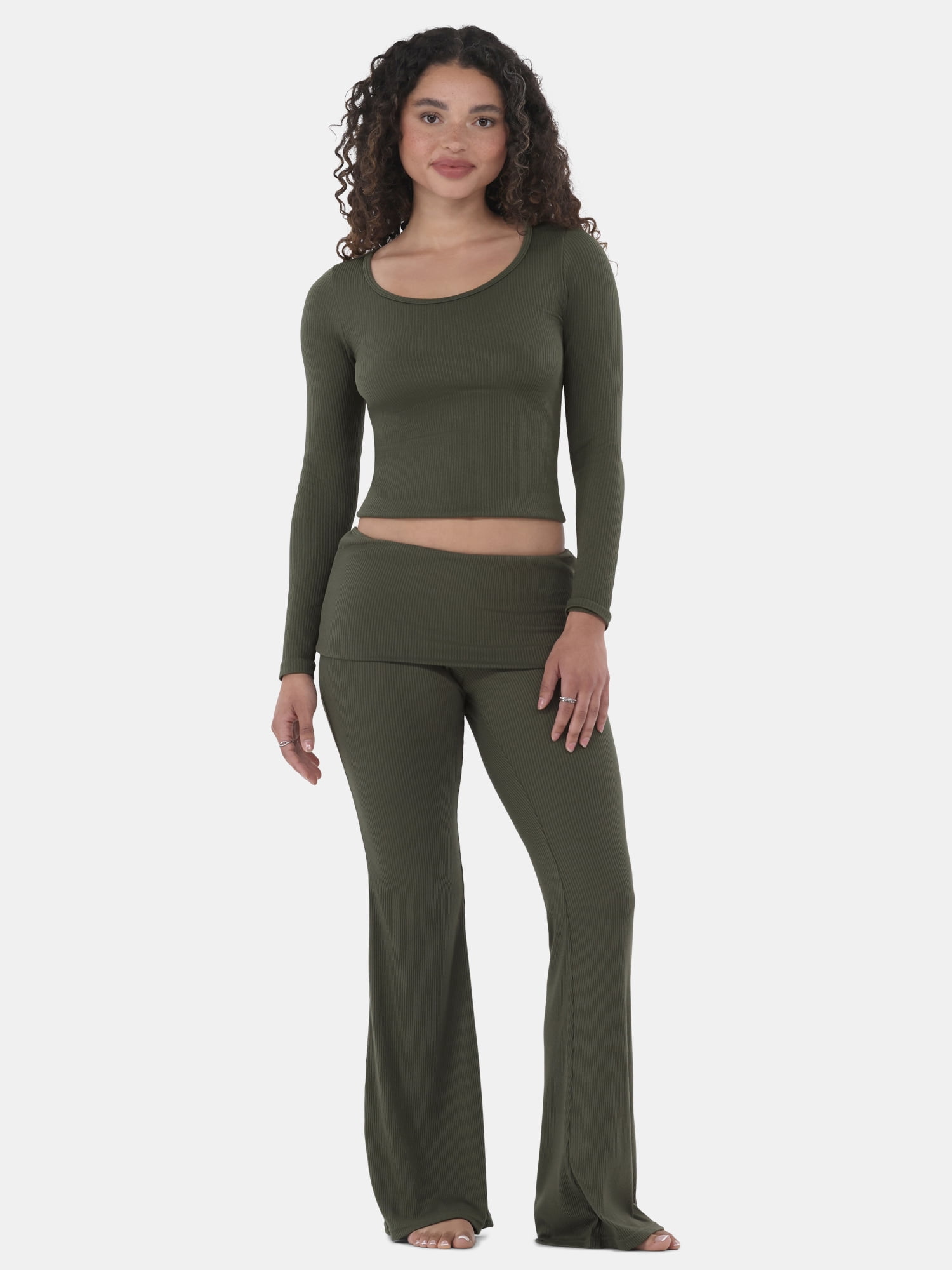 No Boundaries Seamless Scoop Neck Top, Women's