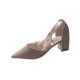 thumbnail image 1 of Correas de Tacón para Tacones Altos Correa de Tobillo de Perlas de Doble Capa con Zapatos Desmontables de Arco de Satén con Punta Del Dedo Del Pie con Arco Hueco Zapatos de Caminata de Mujeres Estilo, 1 of 9