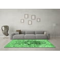 thumbnail image 3 of Ahgly Company Indoor Square Animal Emerald Green Traditional Area Rugs, 5' Square, 3 of 4