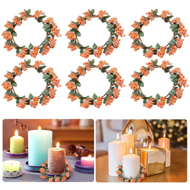 Fall Berry Candle Ring,Home Decor,Table Decor,Candle wreath,Autumn