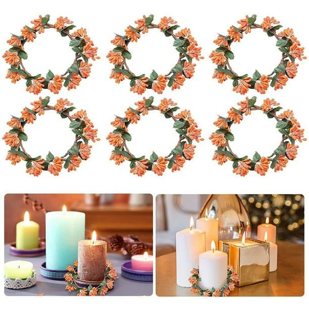 Fall Berry Candle Ring,Home Decor,Table Decor,Candle wreath,Autumn
