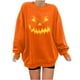thumbnail image 1 of Sudadera de manga larga informal con cuello redondo y estampado de Halloween para mujer Fridja  hj2827, 1 of 7