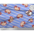 thumbnail image 2 of Soimoi Blue Cotton Duck Fabric Crabs Ocean Print Sewing Fabric Yard 44 Inch Wide, 2 of 3