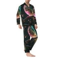 thumbnail image 2 of Sikiie Bird5 Mens Pajama Set, Soft Warm Long Sleeve Sleepwear, Cozy Button-Down Pjs for Men-XX-Large, 2 of 7