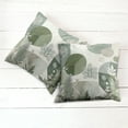 thumbnail image 6 of Ambesonne Monstera Throw Pillow Cover 2 Pack, Boho Love Mid Century Art, 18", Reseda Green Taupe, 6 of 7