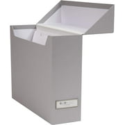 Bigso Lovisa Fiberboard Label Frame 12 File Storage Box | White
