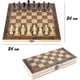 thumbnail image 4 of 9.4 Inch Wooden Chess Set Folding Board, Handmade Portable Board Sets, 4 of 5