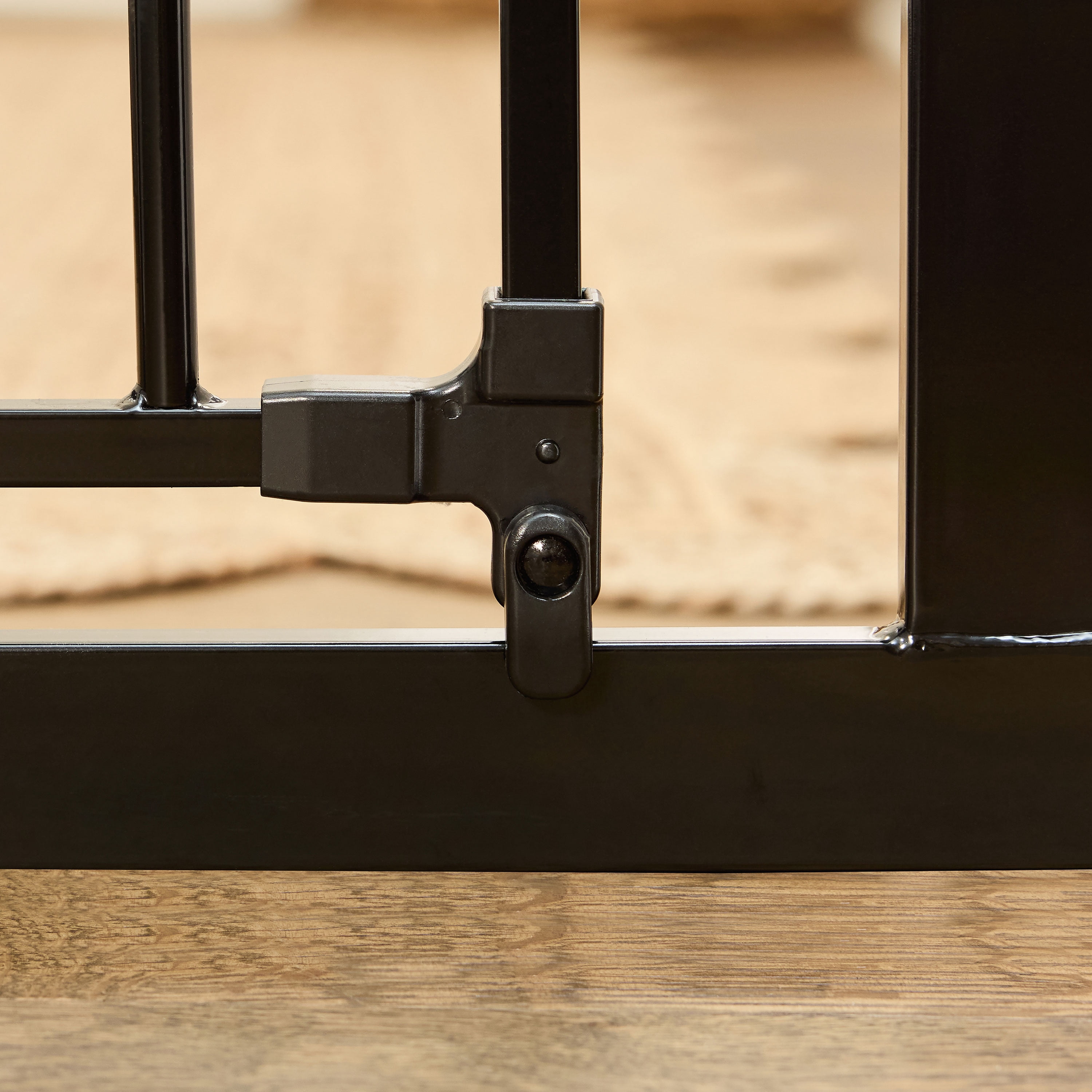 Regalo Easy Step Extra Tall Walk Thru Baby Safety Gate, Fits Openings 29-36.5 Inches, Black