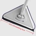 thumbnail image 2 of Acero, Fregona De Limpieza Triangular, Limpiador De Vidrio Retráctil, Fregona Triangular Giratoria De 360 Grados, Raspador Triangular De Ventana, Limpieza De Ventanas, Poste Telescópico 2 Tubos matsuzay HA027374-01, 2 of 6