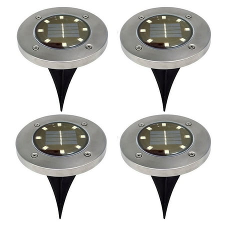 Innovee 4 Pcs 8led Solar Powered Ground Lights For Outdoor Garden Innovee 4 Pcs 8led Solar Powered Ground Lights For Outdoor Garden Yard Lawn Pathway