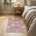 thumbnail image 3 of ODIKA 2'x3' Pink Blush Modern Geometric Botanical Washable Doormat Contemporary Abstract Floral Motifs with Rounded for Entryway, Kitchen, Laundry Room, Non-Slip, Low Pile, 3 of 7