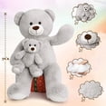 thumbnail image 6 of MaoGoLan Mommy and Baby Giant Teddy Bear 39" Bear Stuffed Animal Plush Toy, 6 of 6