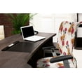 thumbnail image 3 of Ambesonne Floral Office Chair Cover Stretchable High Back, Striped Lavatera Flowers, Dark Pink Orange, 3 of 6
