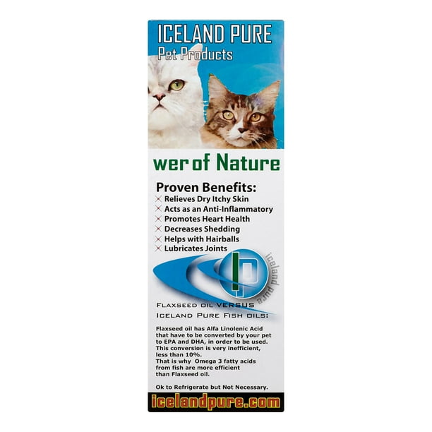 Iceland Pure Unscented Sardine Anchovy Oil Skin & Coat Dog & Cat