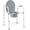 Elongated Seat, variant on Steel Folding Bedside Commode with Elongated Seat, 7.5 QT Bucket, 350 lb Capacity, Easy Cleaning, Tool-Free Assembly, Gray