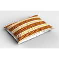 thumbnail image 2 of Ambesonne Retro Pillow Sham 2 Pack, Meanders, 30"x20", Redwood Apricot, 2 of 3