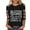 A13 Black-Game Day, variant on Mifsaly Football Shirts for Women 3/4 Sleeve Game Day Shirt Team Fans Game Day Sport Basic Tee XXL