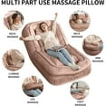 thumbnail image 6 of Human Dog Bed-Lazy Sofa Chair, 5-Position Adjustable Bean Bag with Massage Pillow, Multi-Functional Floor Sofa Bed for Adults & Pets,Couch for Living Room, 6 of 8