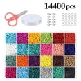 thumbnail image 1 of Bracelet Bead Kit DIY 24 Colors Small Bead Set Pony Bead Kit Jewelry Making Kit, 1 of 4