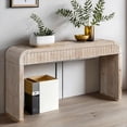 thumbnail image 6 of MDQMD Natural Wood Farmhouse Narrow Console Table with 2 Drawers,Sofa Table for Living Room,Entryway Table with Handless Drawers for Storage, 6 of 11