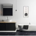 thumbnail image 2 of Stupell Industries Clean Hands Pure Hearts Floral Bathroom Graphic Art Gray Framed Art Print Wall Art, Design by Anna LaPoint, 2 of 7