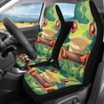 thumbnail image 2 of XYZCANDO Frog Pattern Car Seat Covers Easy to Install Comfortable Car Front Seat Covers Interior SUV Front Seats, Decorative Waterproof Auto Sedan, 2 of 10