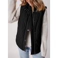 thumbnail image 6 of Sleeveless Fall Winter Jackets for Women Lightweight Stand Collar Cropped  Vest Button Zip Up Quilted Bomber Jacket Warm Coat Outerwear with Pockets, 6 of 6