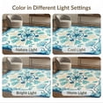 thumbnail image 7 of ODIKA Coral Reef Bathroom Nautical Wave Border Starfish Ocean Seashell Playful for Dorm Room, Small Living Apartment, Stain Resistant Low Profile, 7 of 7
