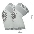 thumbnail image 2 of 1 Pair Knee Braces Compression Sleeves with Fastener Tape Soft Breathable Knee Support Sleeves Leg Warmers-Grey,B, 2 of 8