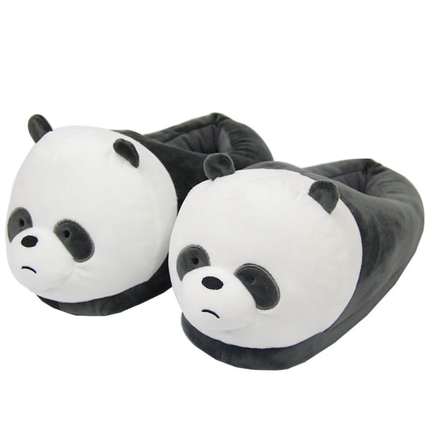 Zapatillas de peluche Panda Wes Bares Bears Anime Househo