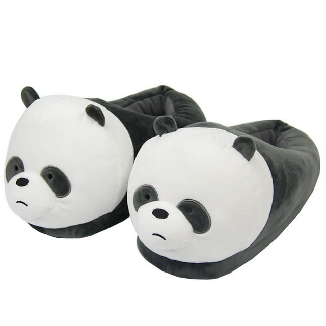 Zapatillas de peluche Panda Wes Bares Bears Anime Househo
