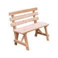 thumbnail image 1 of Western Red Cedar Bench with Back, 1 of 4