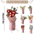 thumbnail image 3 of Knitted Artificial Flower Arrangement Verdsylv Finished Knitted Artificial Flower Arrangement in Vase - Forever Crochet Flowers Home Decor, Small Bouquet, No Maintenance, Forever Crochet Flowers, 3 of 8