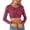 Hot Pink, variant on Lingerie for Women's Sequins Solid Round Slim Midriff Long Sleeved Top for Green XL