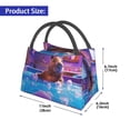 thumbnail image 2 of Fotbe Capybara Bathtub Fun Bolsa Térmica Portátil con Estampado, Bolsa de Entrega de Alimentos Aislada, Bolsa Reutilizable de Gran Capacidad para Comidas y Supermercado, 2 of 6