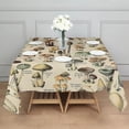 thumbnail image 3 of Brown Mushroom Label Light Pattern Square Tablecloth,Waterproof Square Table Cover,Wipeable Spillproof Washable Table Cover for Home Kitchen Party Decor 42"X42"(107x107cm), 3 of 6