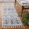thumbnail image 3 of SAFAVIEH Moroccan Tassel Aphrodite Southwestern Shag Area Rug, Ivory/Grey, 8' x 10', 3 of 10